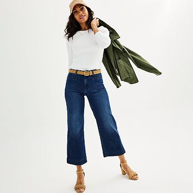 Women's Sonoma Goods For Life® Wide-Leg Ankle Jeans