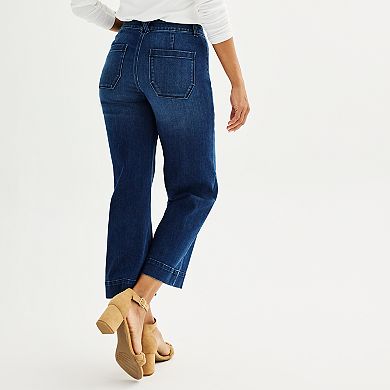 Women's Sonoma Goods For Life® Wide-Leg Ankle Jeans