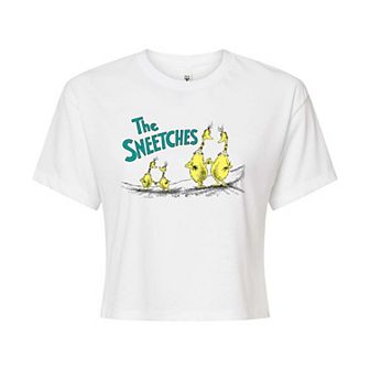 Juniors' Dr. Seuss "The Sneetches" Cropped Graphic Tee