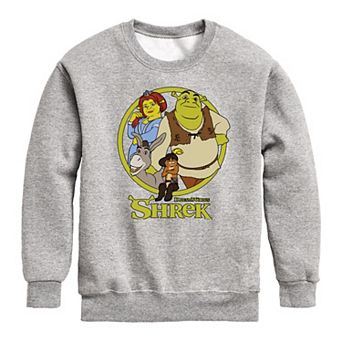 Boys 8-20 Shrek Group Shot Crew Fleece Sweatshirt