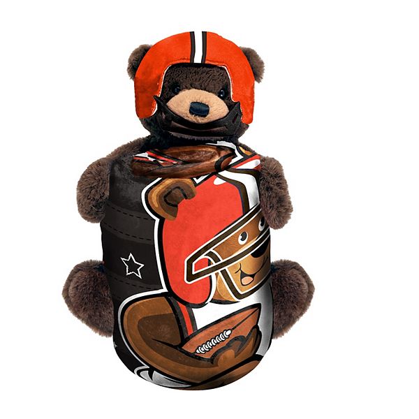 Cleveland Browns Plush Bear Hugger & Silk Touch Throw Blanket Set