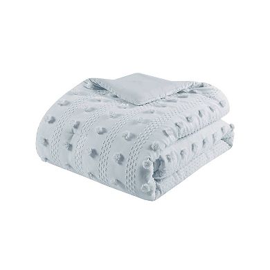 Intelligent Design Vera Clip Jacquard Antimicrobial Comforter Set