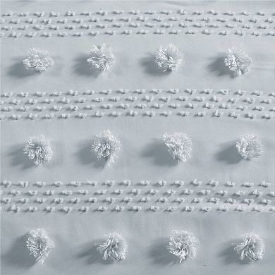 Intelligent Design Vera Clip Jacquard Antimicrobial Comforter Set