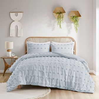 Intelligent Design Vera Clip Jacquard Antimicrobial Comforter Set