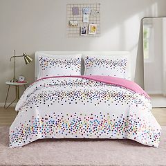 Eddie Bauer Kids' Sunnyvale Rainbow Microfiber Sheet Set, Queen, White