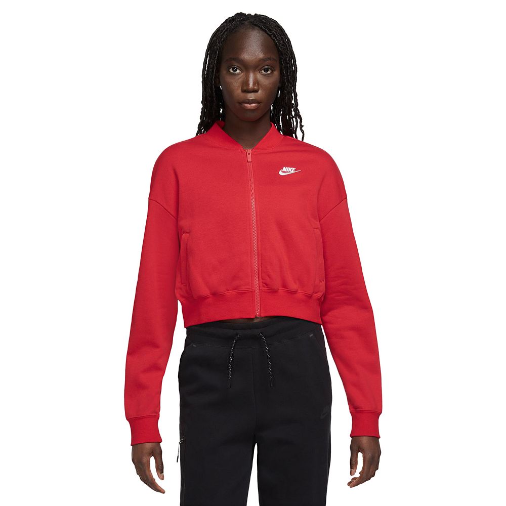 Women's Nike Club Fleece Crop Full Zip