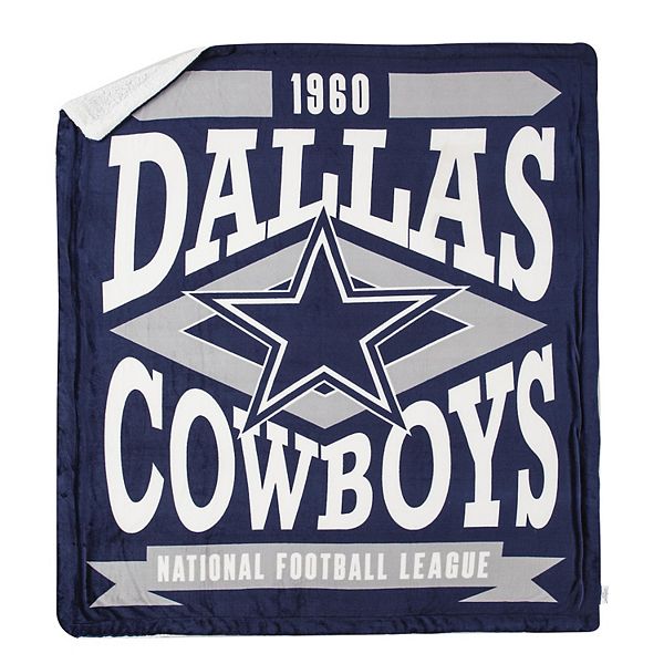 Dallas Cowboys Silk Touch Sherpa Throw Blanket