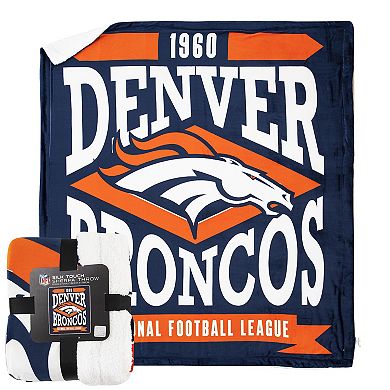 Denver Broncos Silk Touch Sherpa Throw Blanket