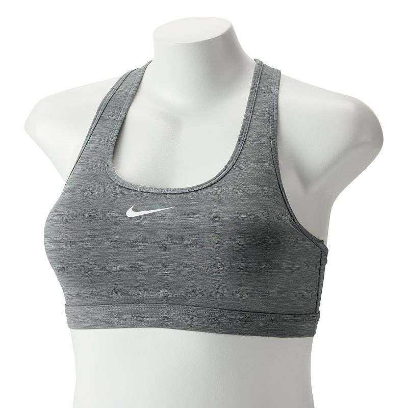 Women's Nike Swoosh Medium Support Padded Sports Bra, Size: Large, Gray