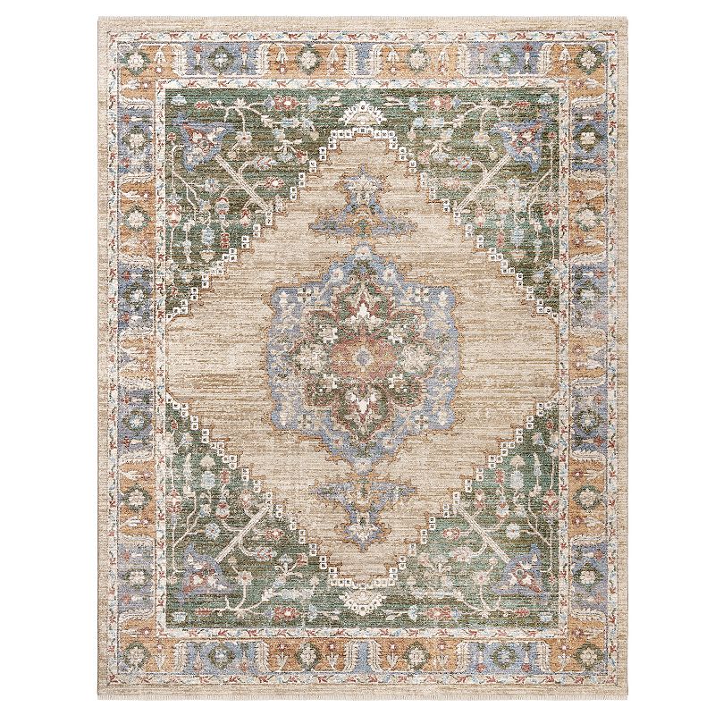 Gertmenian Apollo Salus Rug, Green, 5X7 Ft