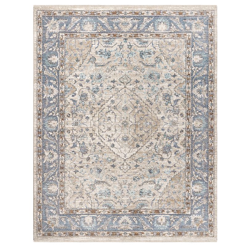 Gertmenian Apollo Ascot Rug, Beig/Green, 5X7 Ft