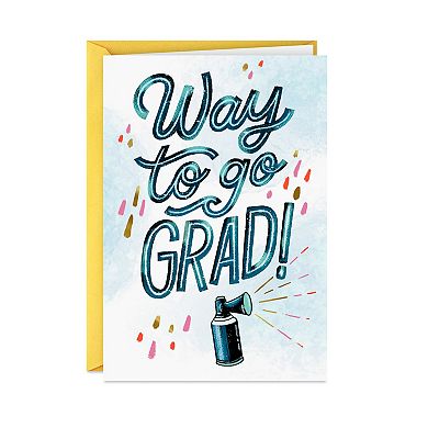 Hallmark Personalized Video Graduation Card, Air Horns (Record Your Own Video Greeting)
