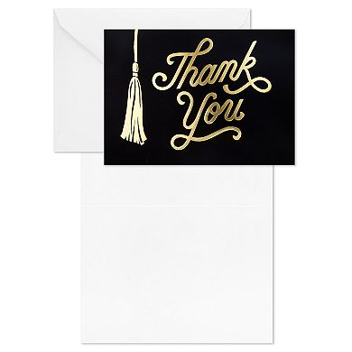 Hallmark Graduation Thank You Cards, Black and Gold Tassel (40 Thank You Notes with Envelopes)