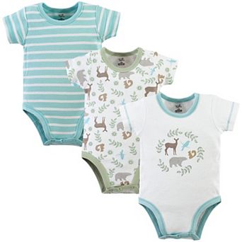 Touched by Nature Organic Cotton Bodysuits 3 pk Forest