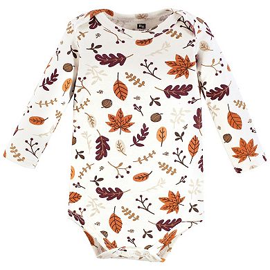 Hudson Baby Unisex Baby Cotton Long-Sleeve Bodysuits, Hello Fall