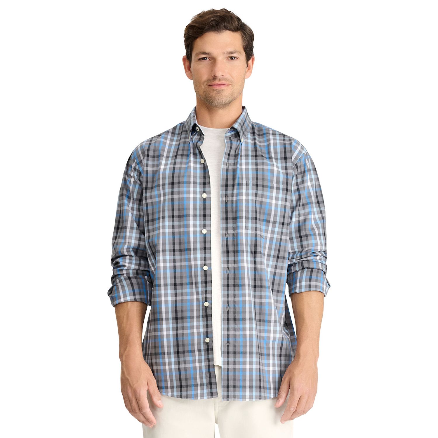 IZOD Mens Button Down Long Sleeve Stretch Performance Solid Shirt - Tamaño XX-Large - Color