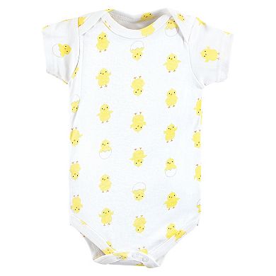 Hudson Baby Unisex Baby Cotton Bodysuits, Eggstra Cute