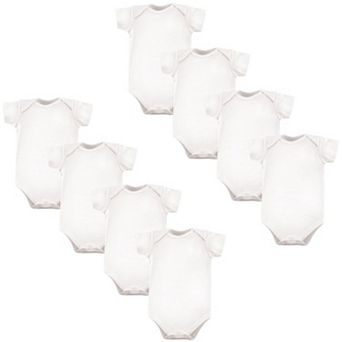 Luvable Friends Cotton Bodysuits 8 pk White