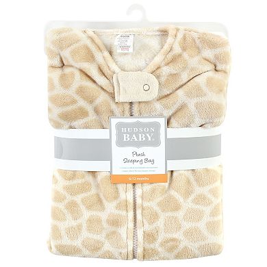 Hudson Baby Unisex Baby Plush Sleeveless Sleeping Bag, Sack, Blanket, Giraffe