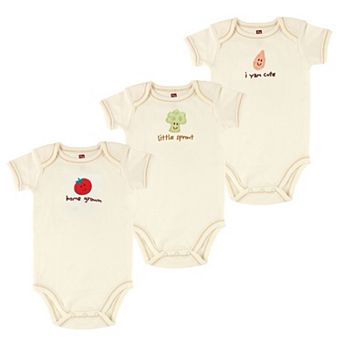 Touched by Nature Organic Cotton Bodysuits 3 pk Tomato