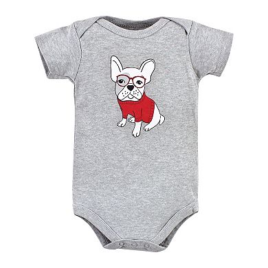 Hudson Baby Unisex Baby Cotton Bodysuits, Boy Whimsical Dog