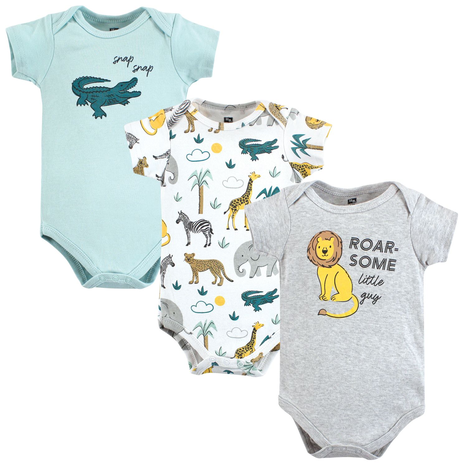 Simple Joys By Carters Lot Of 2 Bodysuits Size 3-6 Months Unisex Animals