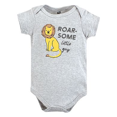 Hudson Baby Unisex Baby Cotton Bodysuits, Safari Animals
