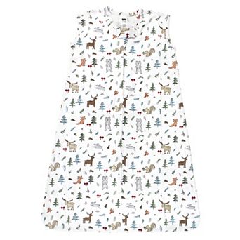 Hudson Baby Unisex Baby Cotton Sleeveless Wearable Sleeping Bag, Sack, Blanket, Woodland Friends