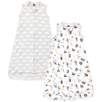 Hudson Baby Unisex Baby Interlock Cotton Sleeveless Sleeping Bag, Alphabet Animals, 3-9 Months