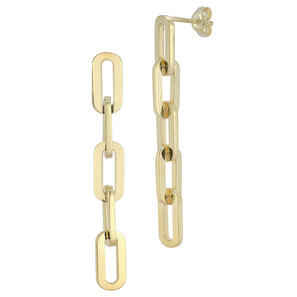 Paperclip Chain Earrings