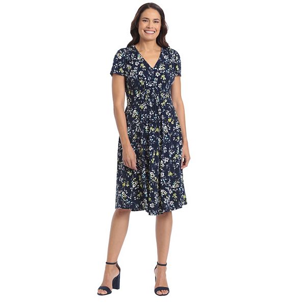 Printed Dress Empire Waist Fit And Flare Dress Shop Floral Print Georgette  Pleated Empire Dress EShakti