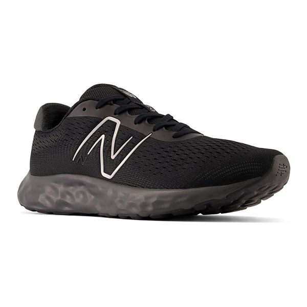 new balance men's 520v8 wide fit running shoes black white