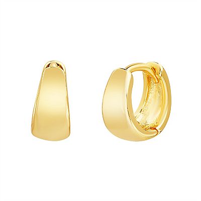 petit cheris Kids' 14k Gold Over Silver Huggie Hoop Earrings