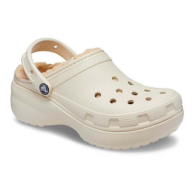 Crocs Classic Platform Lined Clog Bone Women s