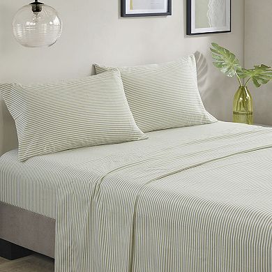 Madison Park Essentials Deacon Modern Stripe Comforter Set with Sheets