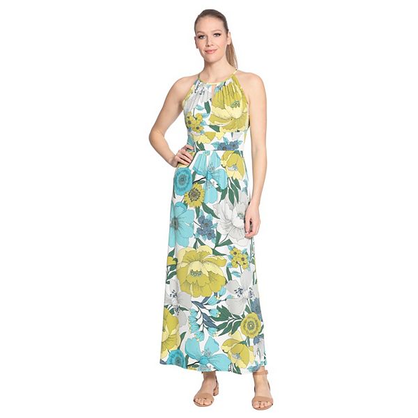 Women's London Times Halter Maxi Dress