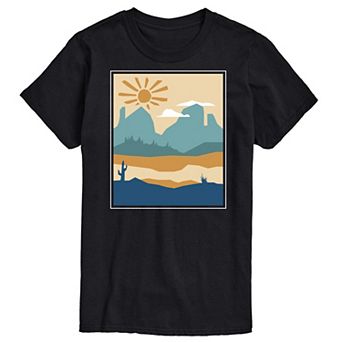 Big & Tall Cactus And Canyon Tee