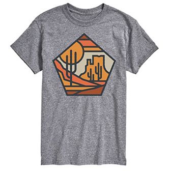 Big & Tall Cactus Line Art Tee