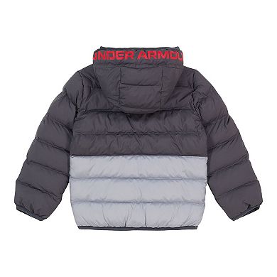 Baby Boy Under Armour Pronto Colorblock Hooded Puffer Jacket