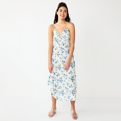 Juniors Almost Famous Floral Maxi Dress