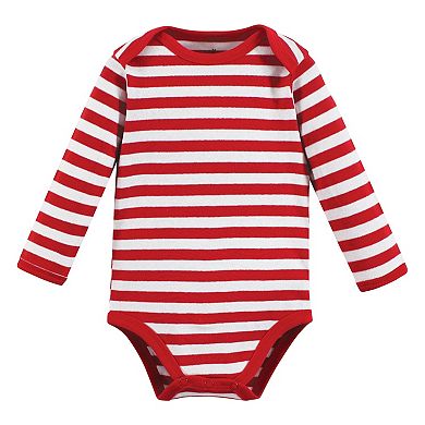 Touched by Nature Unisex Baby Organic Cotton Long-Sleeve Bodysuits, Christmas Cookies