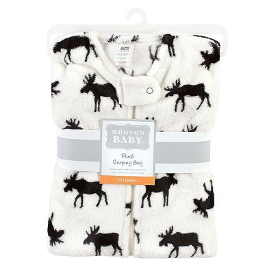 Hudson Baby Plush Sleeveless Sleeping Bag, Sack, Blanket, Moose