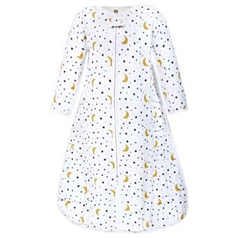 Hudson Baby Unisex Baby Long Sleeve Muslin Sleeping Bag, Wearable Blanket, Sleep Sack, Moon