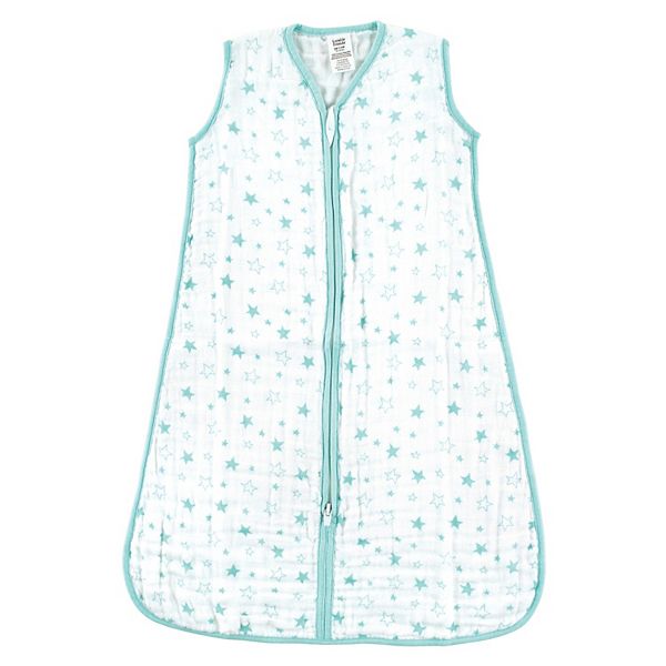 Luvable Friends Baby Sleeveless Muslin Cotton Sleeping Bag, Sack, Blanket, Stars Muslin