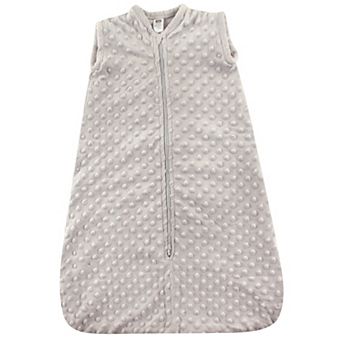 Hudson Baby Infant Plush Sleeping Bag, Sack, Blanket, Light Gray Dot Mink