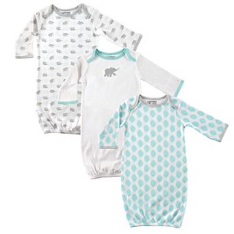 Luvable Friends Baby Unisex Cotton Gowns, Elephant