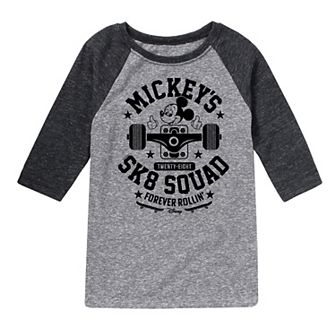 Disney's Mickey Mouse Boys 8-20 Sk8 Squad Raglan Graphic Tee