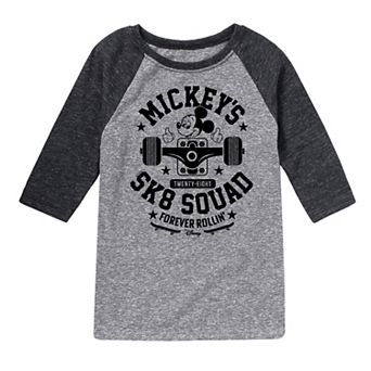 Disney's Mickey Mouse Boys 8-20 Sk8 Squad Raglan Graphic Tee