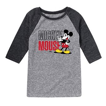 Disney's Mickey Mouse Boys 8-20 Mouse Raglan Graphic Tee