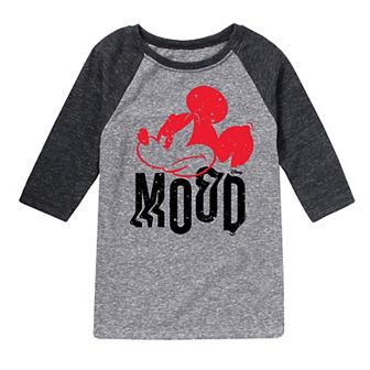 Disney's Mickey Mouse Boys 8-20 Mood Raglan Graphic Tee